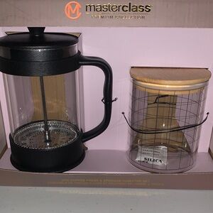 MasterClass Black Coffee Press and Canister Set